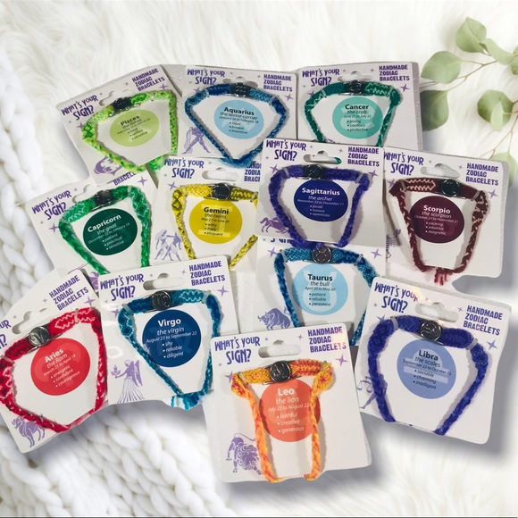 Taurus EARTH Astrological Zodiac Sign Handmade Retro Bracelet - Picture 2 of 3